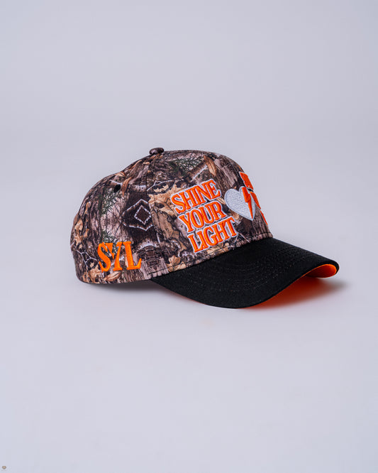 Camo & Orange Trucker Hat