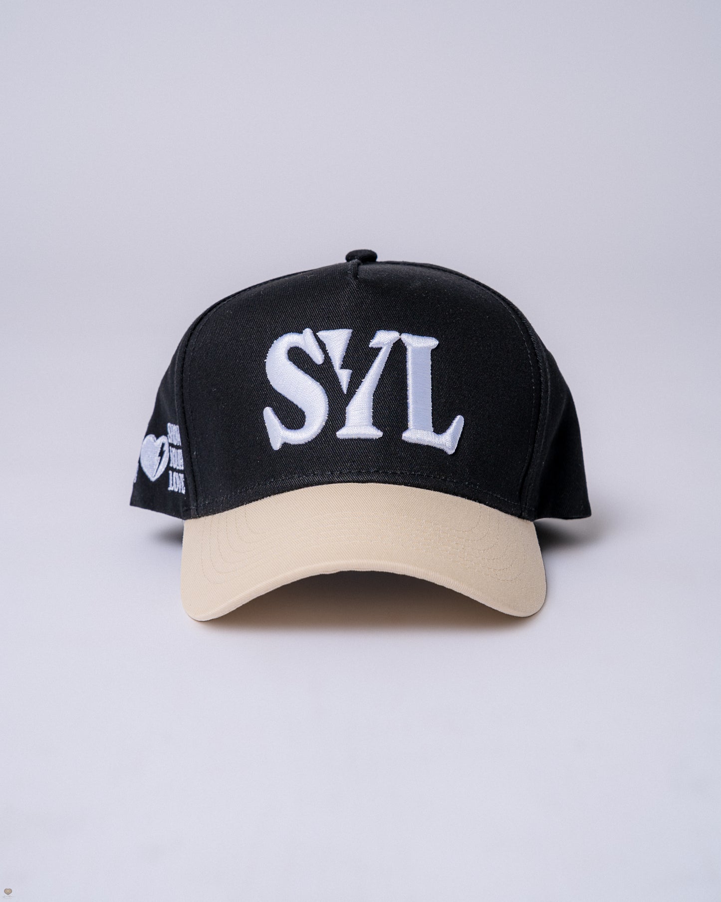 Black & Creme Trucker Hat